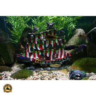 Penn Plax Aquarium Shipwreck Large Decorations Sunken Ship Pirate