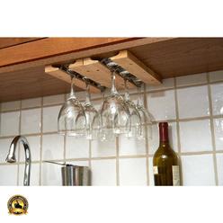 Wood Hanging Stemware Rack