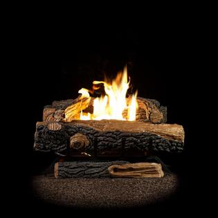Emberglow Oakwood 24 In Vent Free Propane Gas Fireplace Logs