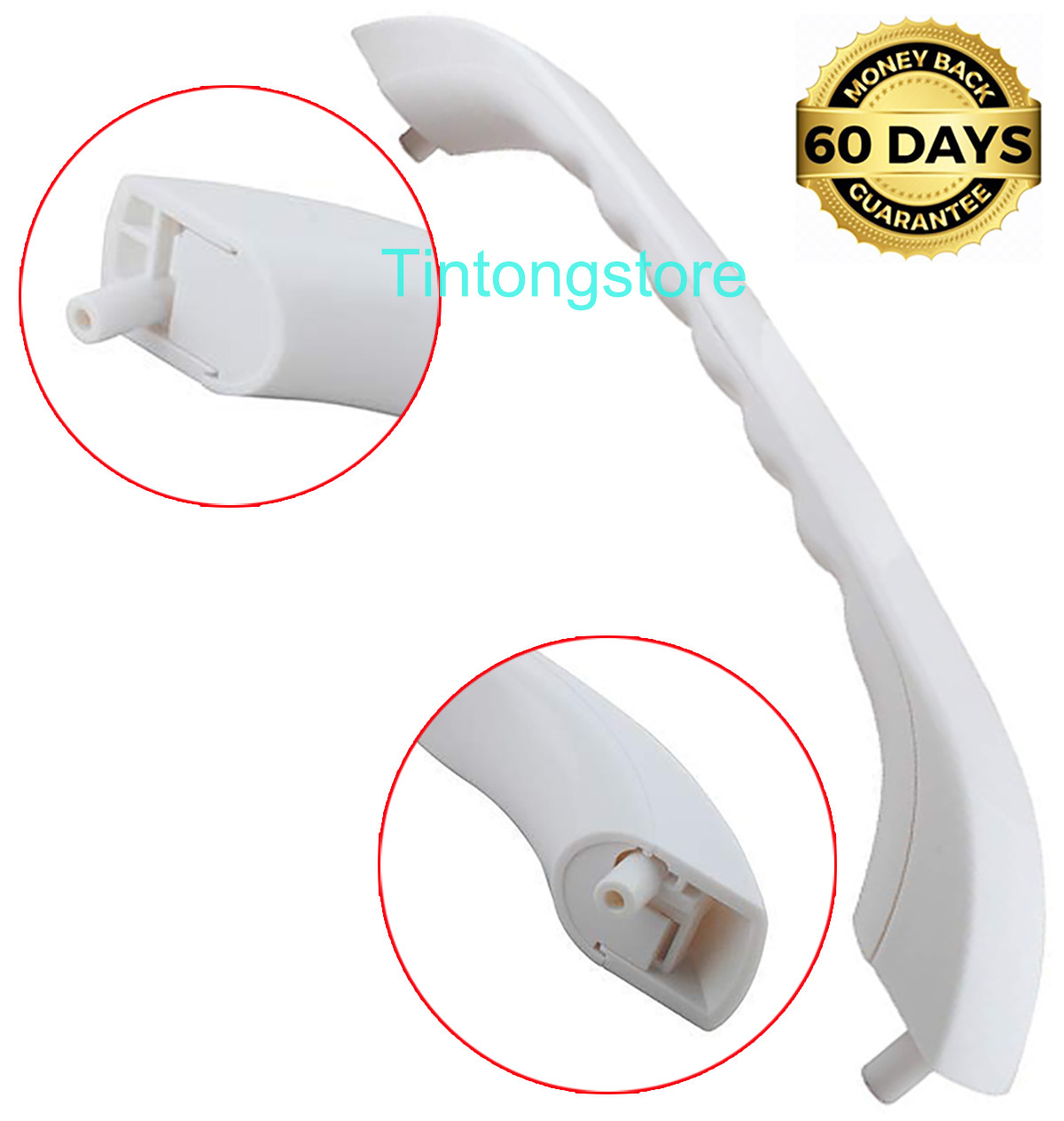 Podoy Ap2021148 Microwave Door Pulling Handle White For Ge Spacemaker Xl Jvm1330ww 1340ww 1350ww