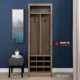 Prepac Ca Tall Entryway Organizer Rack Shoes Storage 3 Tier