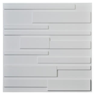 Art3d A10032 Decorative Pvc White Brick Design 3d Wall Panels 12 Tiles 32 Sf