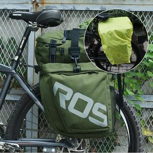 Roswheel Bicycle Pannier Luggage Carrier Bag Rear Rack Road Bike Mtb Bike Rain Cover 37l