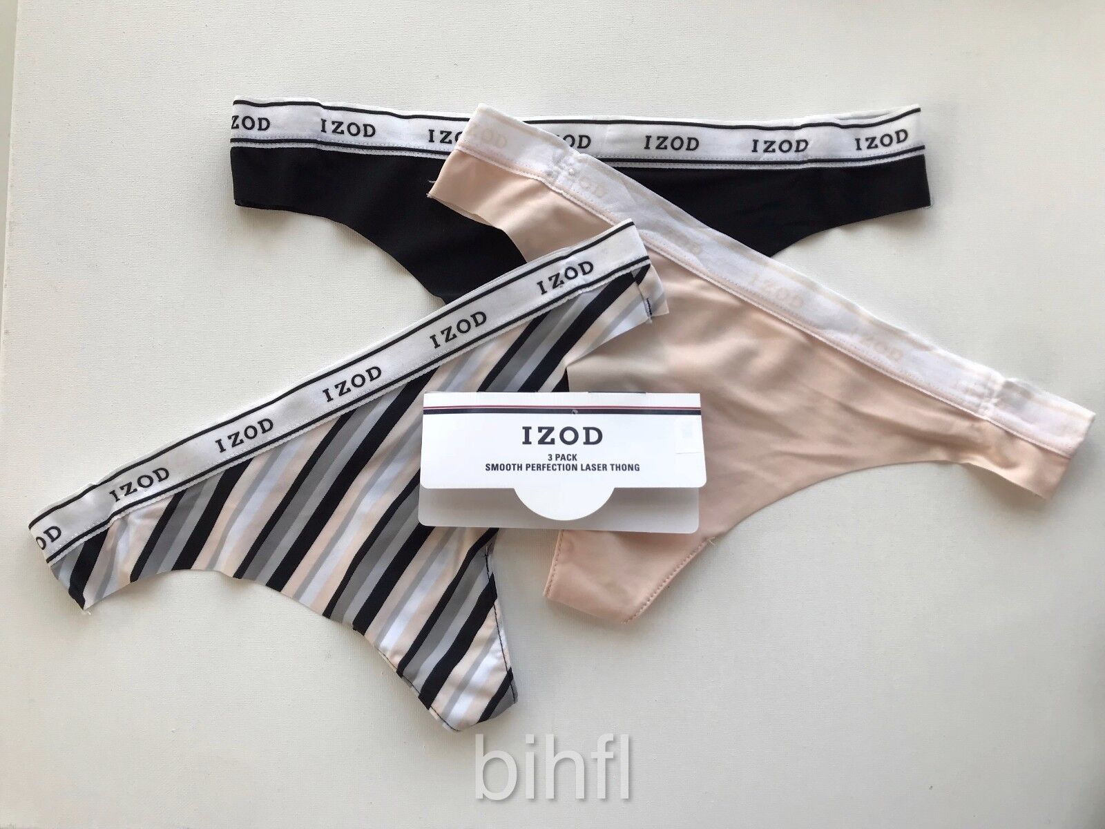 Izod / Thong / 3 Pack / Smooth Perfection Laser / Multi-Color / $36