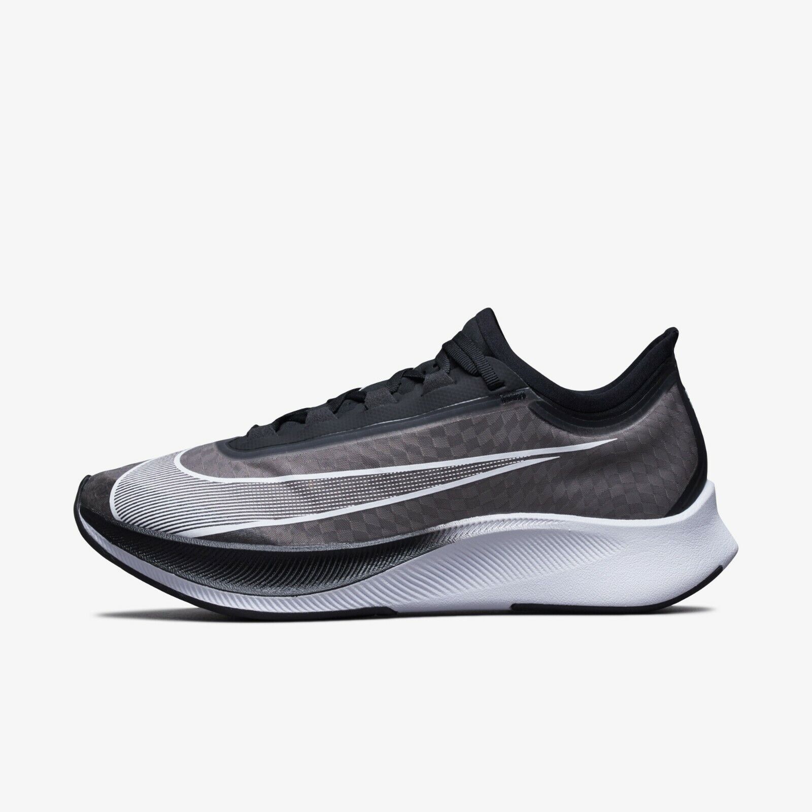 Nike Zoom Fly 3 Shoes Men's Running Sneakers Black/White/Volt AT8240 ...