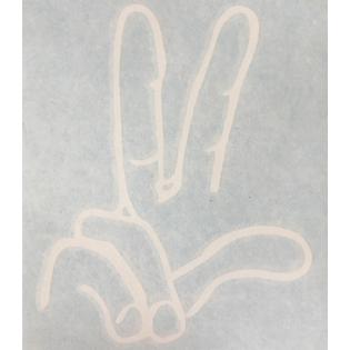 Vital All Terrain Jeep Wave White Vinyl Hand Decal Sticker For Wrangler Se S X Renegade