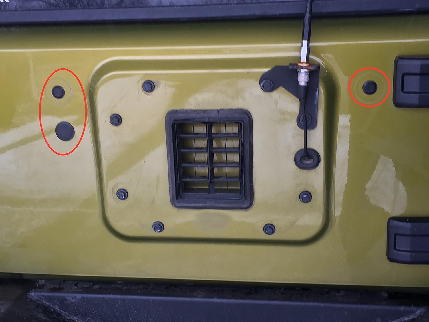 Vital All-Terrain PLASTIC Body Plugs for Jeep JK Sahara Freedom Willys Tailgate Tramp Stamp Delete