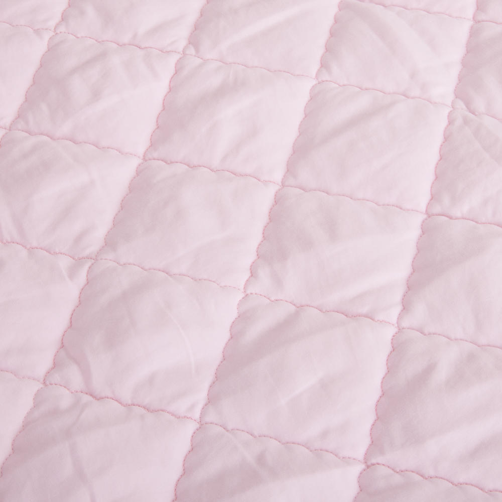 NTBAY Down Alternative Toddler Quilt, Lightweight and Warm Solid Color Crib Quilted Blanket