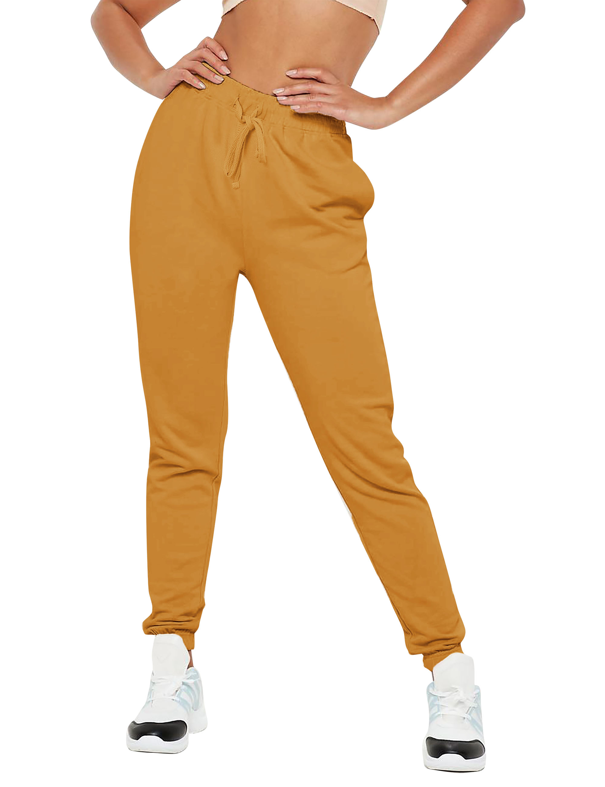 Hat and Beyond Womens Active Jogger Pants with Drawstring Lightweight French Terry Sweatpants