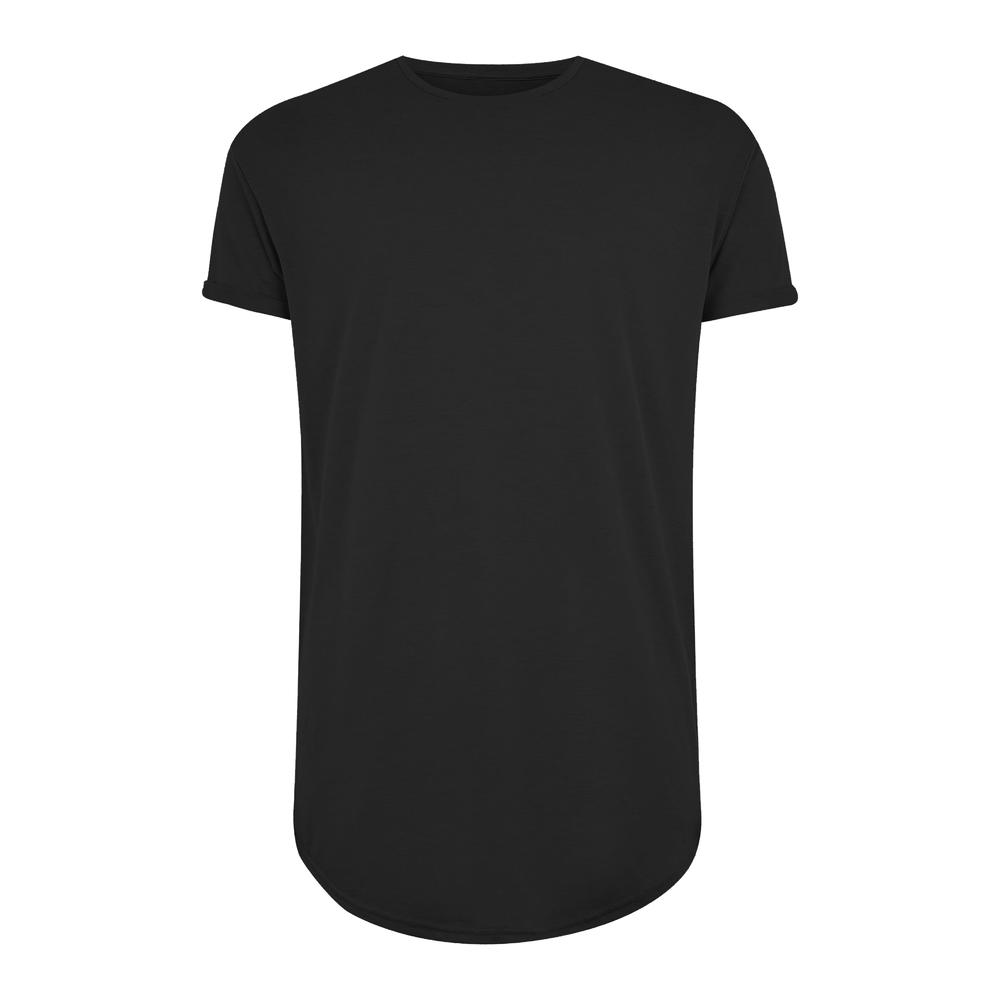 Hat and Beyond Mens Extended Drop Tail Tee Hipster Longline Elongated Hip Hop T Shirts