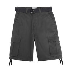 Hat and Beyond Mens Heavy-Duty Twill Cargo Shorts with Belt Heavyweight Utility Pocket Comfort Active Workwear