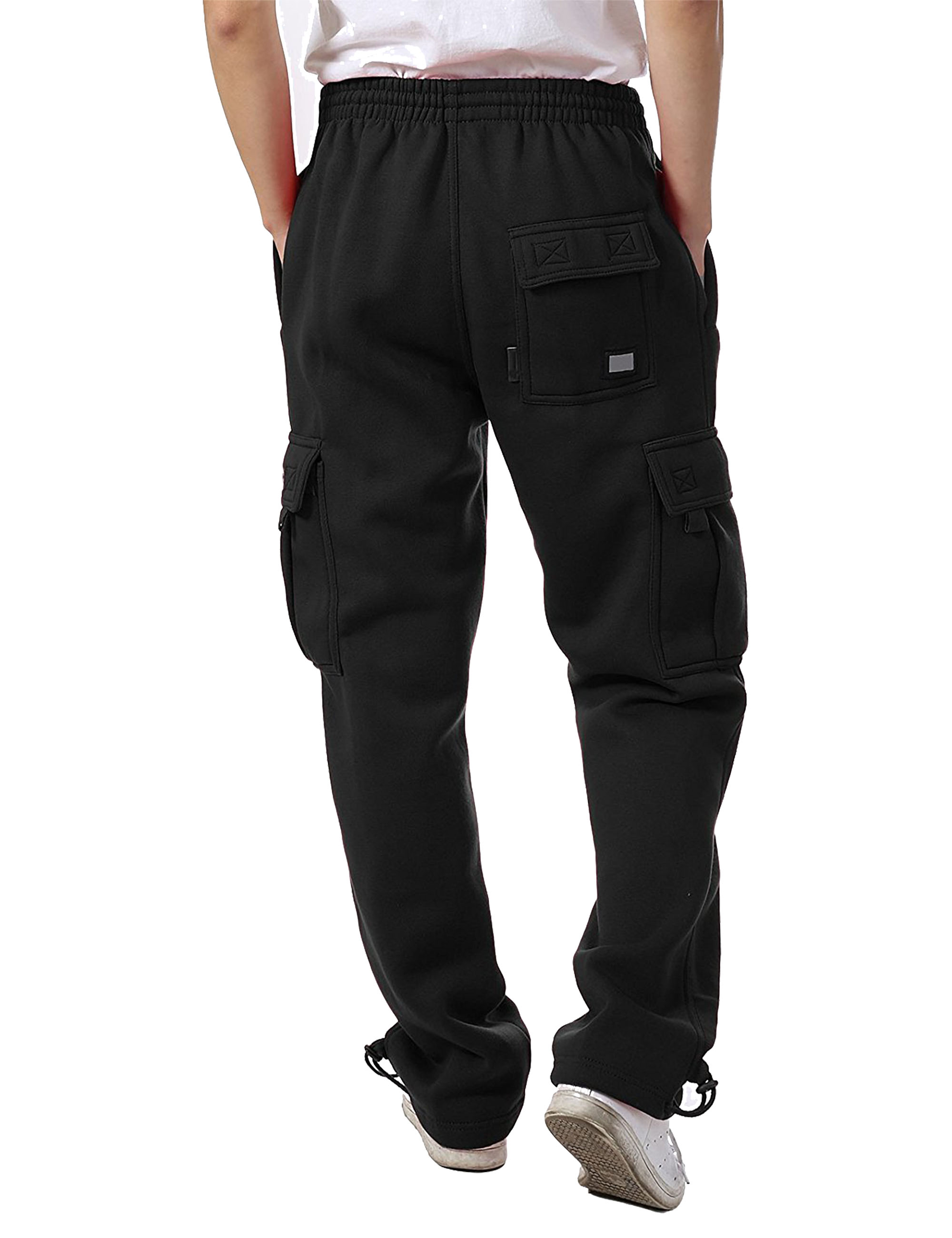 Hat and Beyond Mens Premium Heavyweight Cargo Sweatpants Big and Tall M-5XL