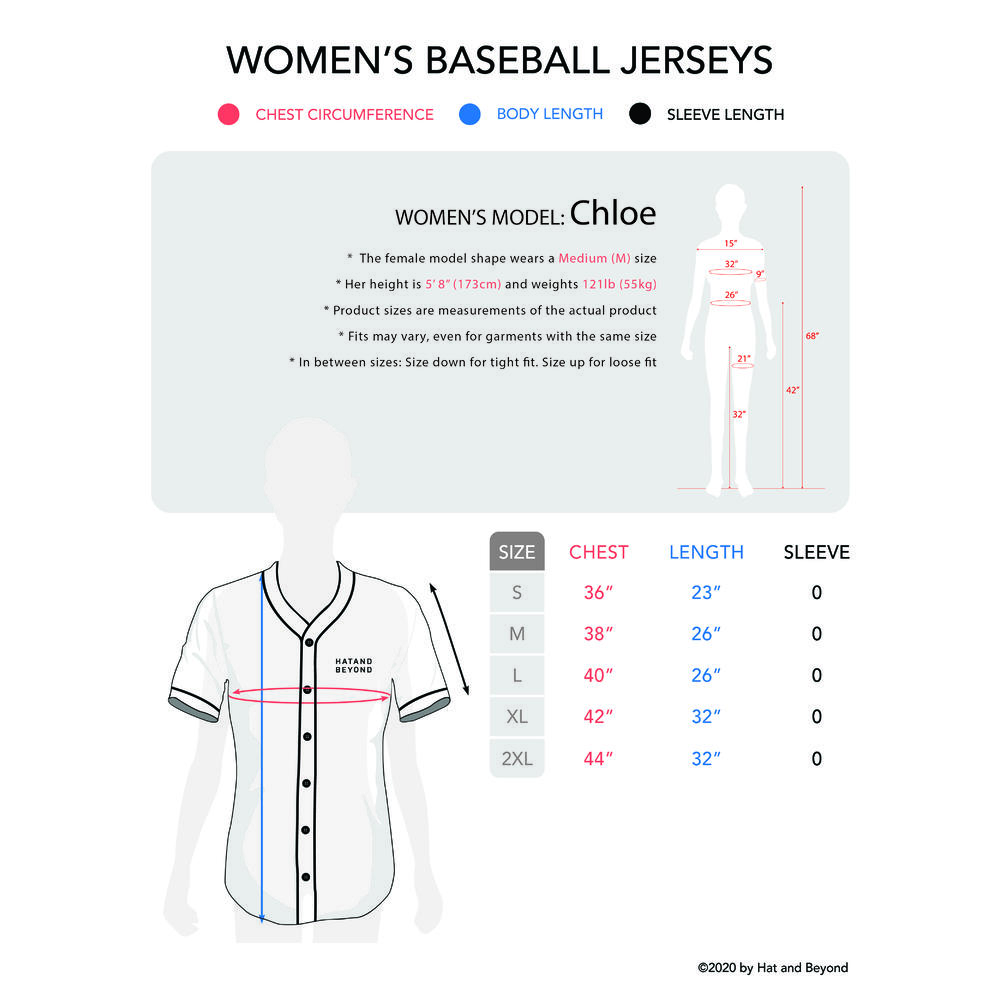 Hat and Beyond Womens Premium Baseball Jersey Button Down Stripe Plain Team Uniform Casual S-2XL