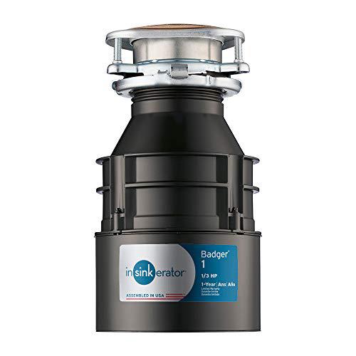 insinkerator garbage disposal, badger 1, 1/3 hp continuous feed