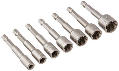irwin tools power-grip screw and bolt extractor set, 7-piece (394100)