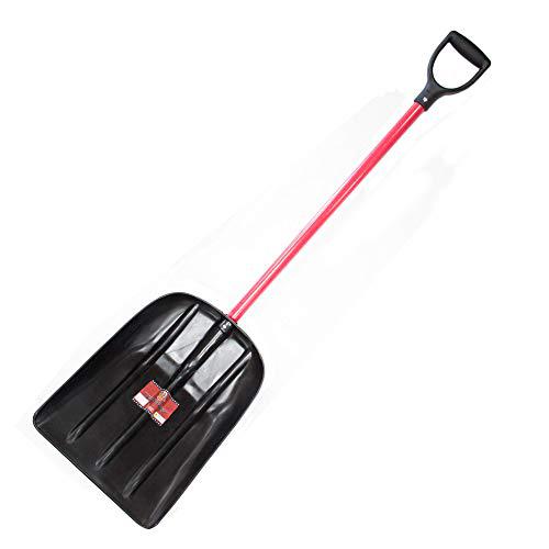 bully tools 92400 mulch/snow scoop with fiberglass d-grip handle