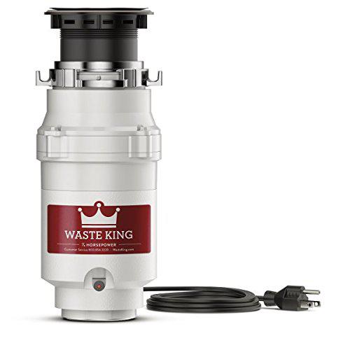 waste king l-111 garbage disposal with power cord, 1/3 hp