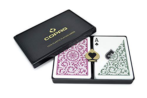 Copag Cards copag poker size regular index 1546 playing cards (green burgundy setup)
