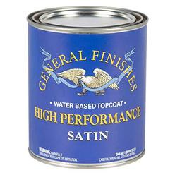 General Finishes High Performance Water Based Topcoat, 1 Quart, Satin