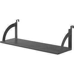 Global Industrial 36"w hanging shelf, black, for 1-3/4" partition/cubicle panels - for use with interion partition panels only
