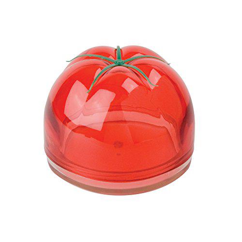 tulz tomato save-a-half, 4 x 4 x 3 inches, red