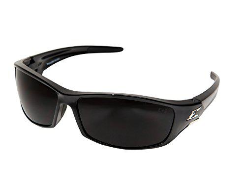edge eyewear sr116 reclus safety glasses, black with smoke lens