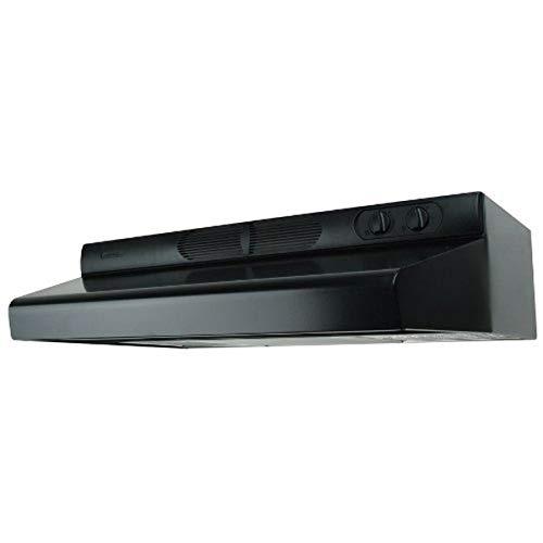 Air King ESDQ1246 Energy Star 24-Inch Under cabinet Range Hood with 2-Speed Blower and 270 cFM, Black Finish