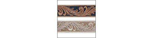tandy leather embossed floral vine belt blank 1-1/2" (38 mm) 4593-00