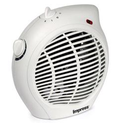 Impress Im-701 1500-Watt Compact Fan Heater With Adjustable Thermostat, White