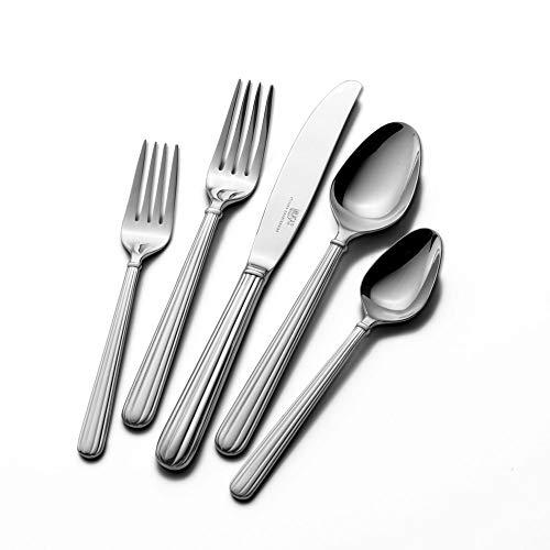 mikasa 5100239 italian countryside 20-piece stainless steel flatware set, service for 4