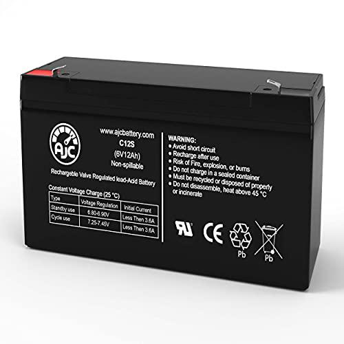 AJC Battery b&b bp12-6 (5.94 x 1.97 x 3.94) 6v 12ah ups battery - this is an ajc brand replacement