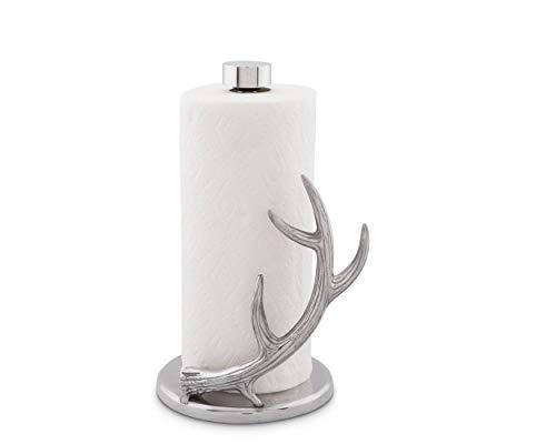 arthur court designs aluminum deer 13" antler paper towel holder