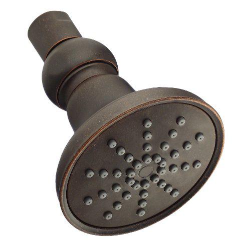 danze d460052br mono round single function showerhead, 1.75 gpm, 3 1/2-inch, tumbled bronze