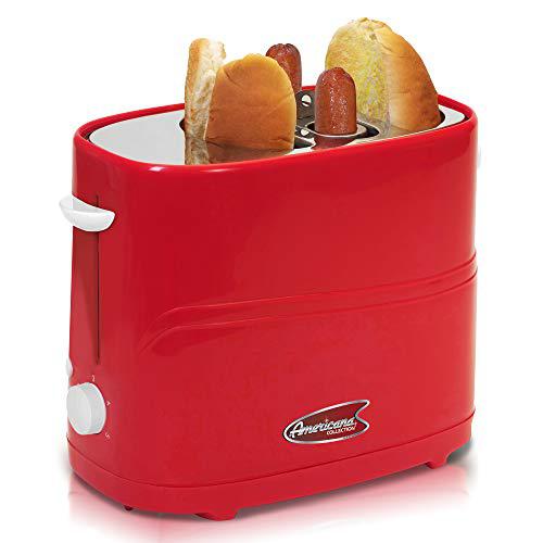 maxi-matic ect-304r hot dog toaster, red