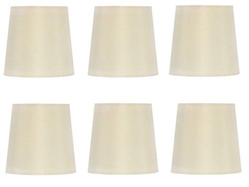 Upgradelights Set Of 6 Silk Chandelier Lamp Shades 5 Inch Euro Style Drum Eggs 4x5x4 6 Silk Chandelier Lamp Shades, Chandelier Lamp Shades Set Of 5
