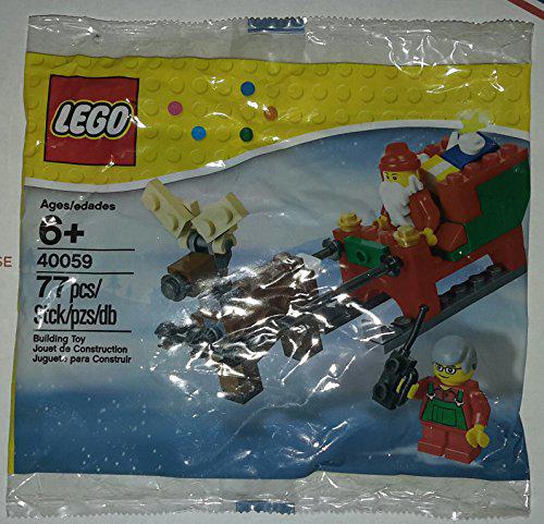 lego 40059 santa and his sleigh 77 pc. holiday 2013