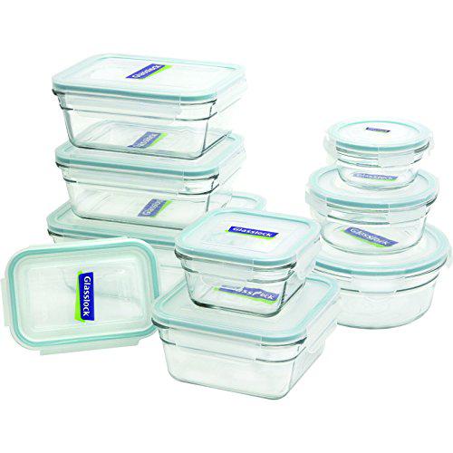 glasslock 18-piece assorted oven safe container set