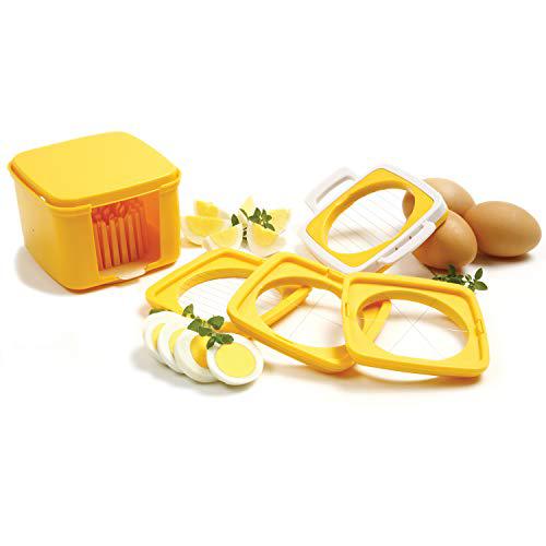 NorPro norpo yellow 5 piece egg slicer set with storage case