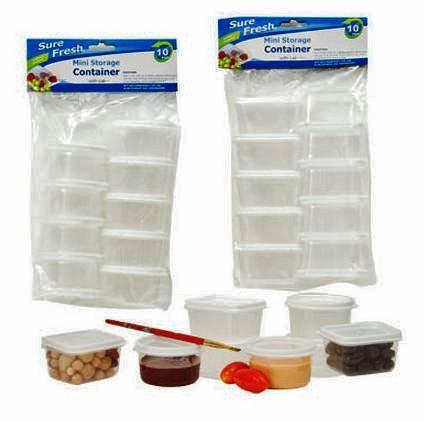 SureFresh mini storage containers with lids, sure fresh, plastic