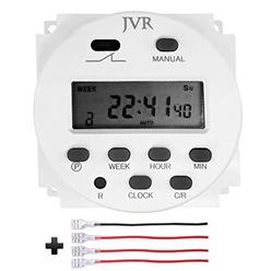 JVR 12V Timer Switch - Programmable, DC/AC/Solar Battery Powered | 12 Volt Timer Relay