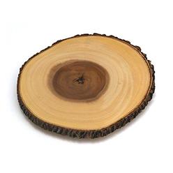 lipper international 1030 acacia tree bark footed server for cheese, crackers, and hors d'oeuvres, large