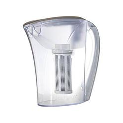 clear2o grp200 advanced gravity water filter pitcher, 48oz, silver