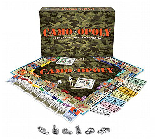 late for the sky camo-opoly board game