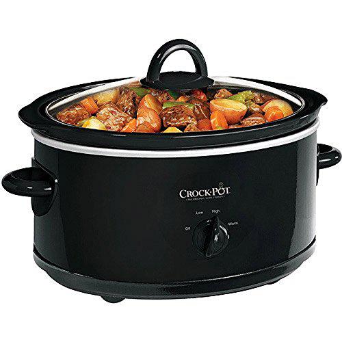 CrockPot crock pot scv700b 7 quart black oval slow cooker by crockpot