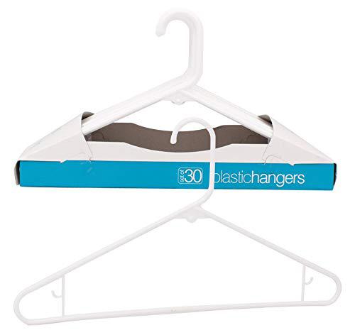 merrick plastic clothing hangers, set of 30