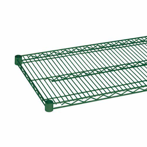 Apex Tools apex 24"x60" nsf green epoxy coated wire shelving - case of 2 pcs - heavy duty commercial grade - fits metro, thunder group, ea