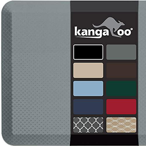 kangaroo original standing mat kitchen rug, anti fatigue comfort flooring,  phthalate free, commercial grade pads, waterproof, e