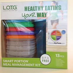 l. o. t. g. 20 oz shaker 13 pcs smart portion meal management kit bpa free