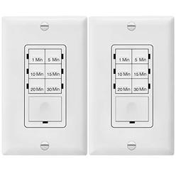 Enerlites in wall timer switch enerlites, fan switch timer, countdown timer switch, light timer switch, bathroom timer switch, 1 - 30 min