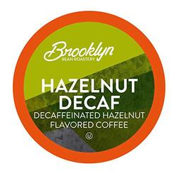 brooklyn beans hazelnut decaf coffee pods, compatible with 2.0 k-cup brewers, 40 count